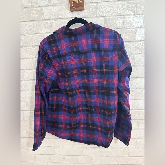 LL Bean Women's Scotch Plaid Flannel Shirt, Tunic Relaxed Fit Size M #1879 - Picture 2 of 5